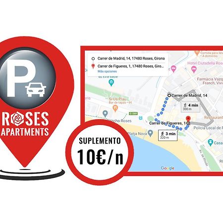 Roses Apartments Ocean 2 Habitaciones Vista Mar Lateral Exteriör bild