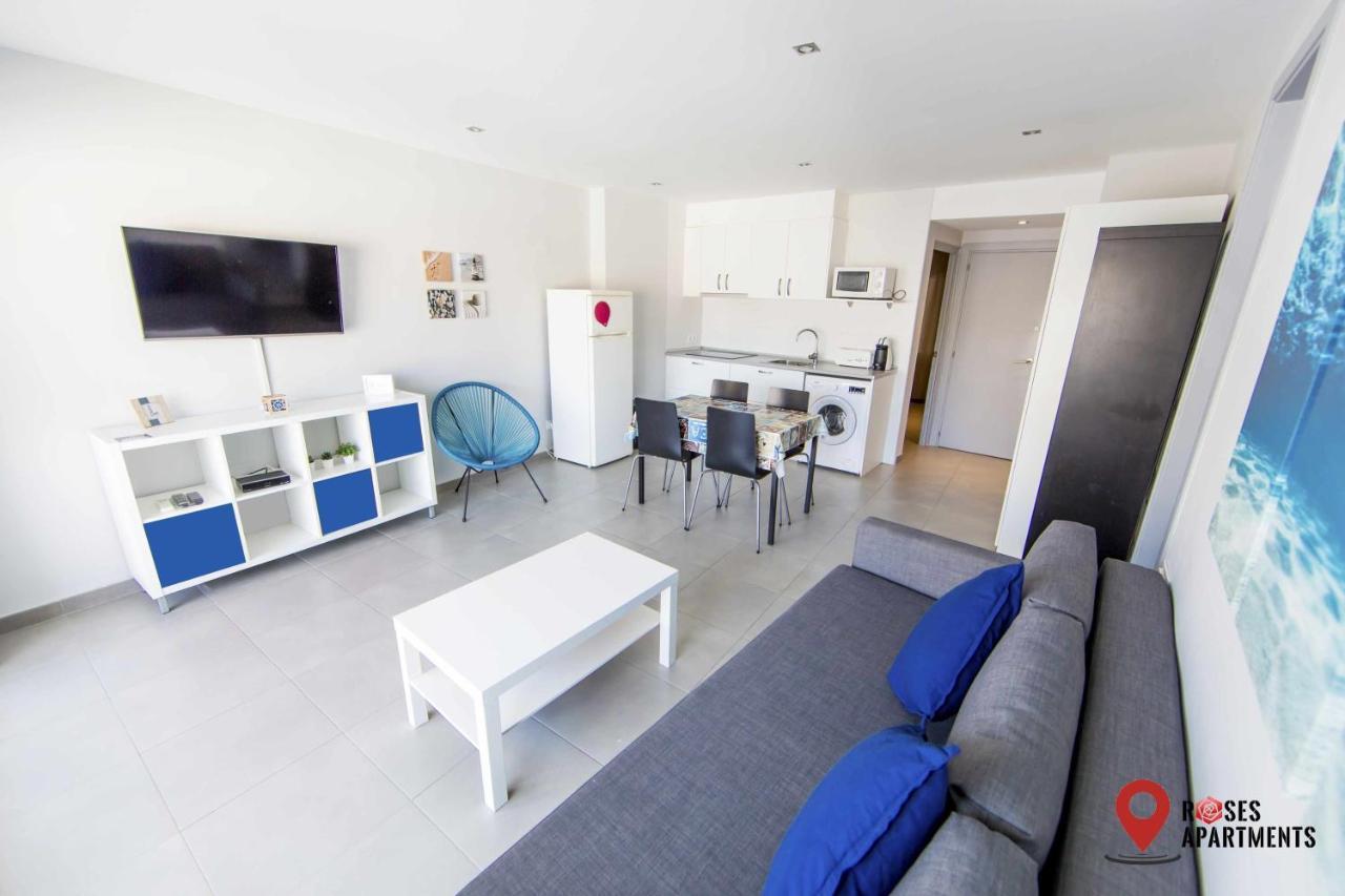 Roses Apartments Ocean 2 Habitaciones Vista Mar Lateral Exteriör bild