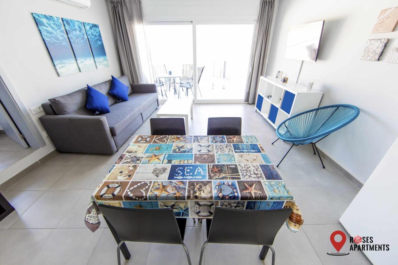 Roses Apartments Ocean 2 Habitaciones Vista Mar Lateral Exteriör bild