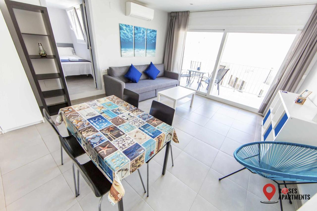 Roses Apartments Ocean 2 Habitaciones Vista Mar Lateral Exteriör bild