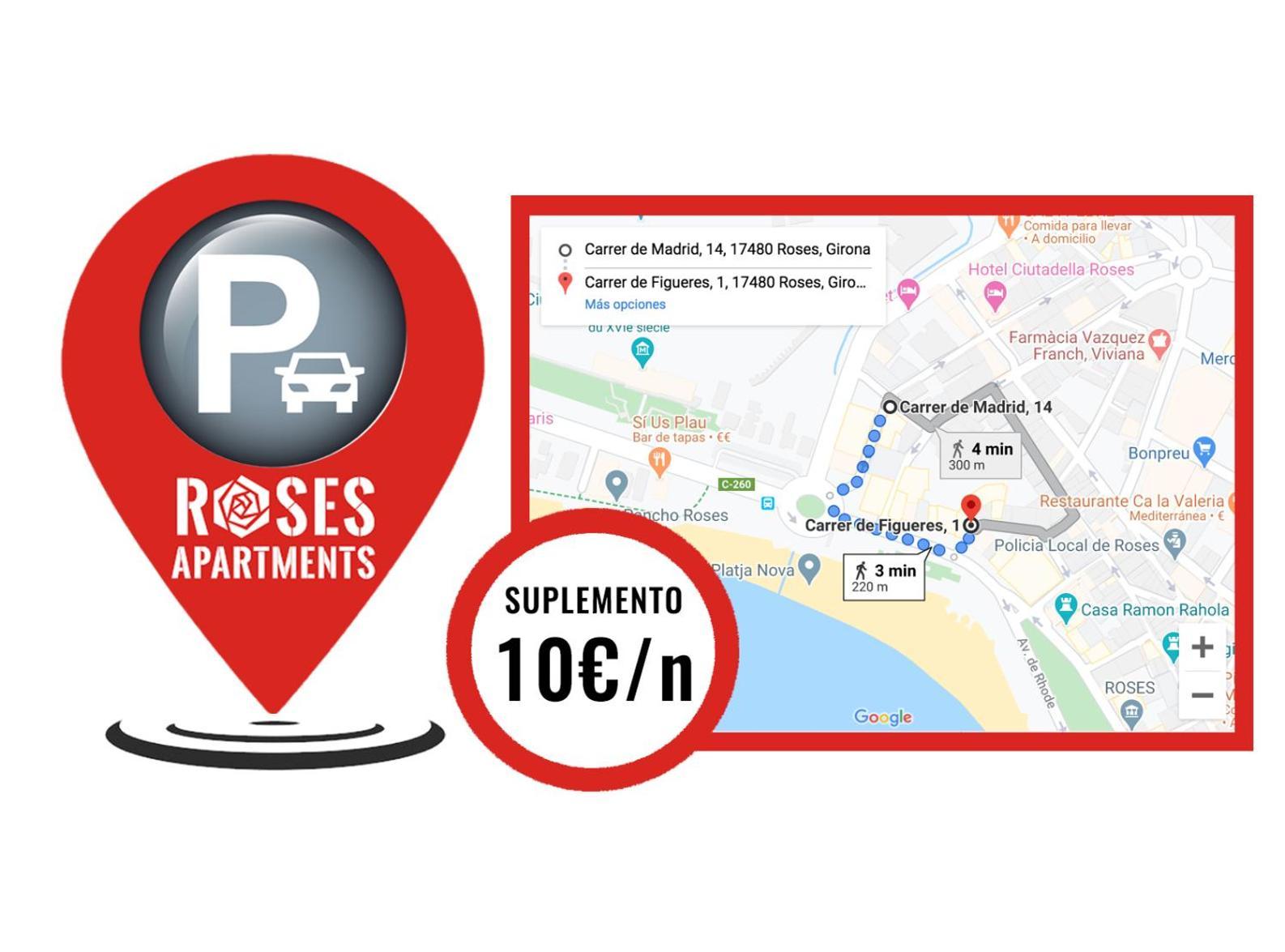 Roses Apartments Ocean 2 Habitaciones Vista Mar Lateral Exteriör bild
